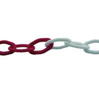 CATENA SEGNALETICA IN PLASTICA BIANCO/ROSSO