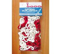 CATENA SEGNALETICA SELF SERVICE MT.5 col. Bianco/rosso Ø mm. 8
