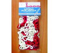 CATENA SEGNALETICA SELF SERVICE MT.5 col. Bianco/rosso Ø mm. 8