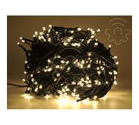 Catena serie di luci a led Bianco Caldo per albero di Natale giochi per esterno [EEK: A++]