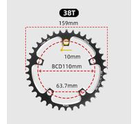 Catena singola elegante e funzionale progettata specificamente per la bici