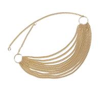 Catena spessa a strati per gli amanti della moda Design versatili Complementi ed eventi robusta catena in metallo