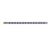 Catena Sram PC Red AXS E1 12 velocità 126 maglie arcobaleno