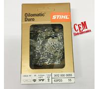Catena stihl 55 maglie da 1,3 - 3/8" P x motosega MSE 170 con barra 40 cm
