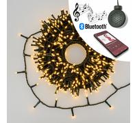 Catena TLE-SPK 600 LED BIANCO CALDO 5mm con Speaker Musica Bluetooth Controller