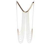 Catena toracica da donna con frange a catena a tracolla per il corpo NightClub gioielli per il corpo gioielli da spiaggia gioielli per il petto per le donne