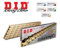 DID Catena 525 Zvmx, 118 Denti (X-Ring Dorati), Aperta Con Chiusura A Rivetto