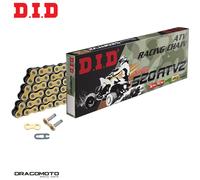 Catena trasmissione Moto DID 520ATV2 92 maglie passo 520 X-RING Oro Clip