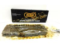 CATENA TRASMISSIONE RINFORZATA PASSO 420 124 MAGLIE AFAM SUZUKI 50 TS 50 XK