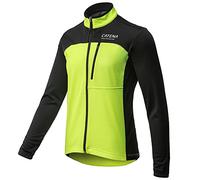 CATENA Veste Vélo Hiver Femme Veste VTT Imperméable Veste Softshell Coupe-Vent Veste Thermique Respirante Veste Vélo Réfléchissante pour le Cyclisme la Course l'alpinisme la randonnée (XL, Giallo)
