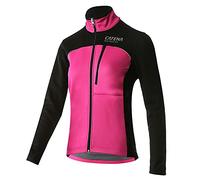 CATENA Veste Vélo Hiver Femme Veste VTT Imperméable Veste Softshell Coupe-Vent Veste Thermique Respirante Veste Vélo Réfléchissante pour le Cyclisme la Course l'alpinisme la randonnée