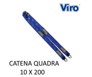 CATENA VIRO CM.200 A SEZIONE QUADRA DA MM.10 CON STOFFA - Ferrero Ferramenta