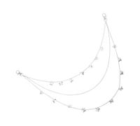 Catena Vita Multistrato in Metallo Farfalle per Donne Danzatrici | Bianco, Stile Moda, Facile da Indossare e Smontare, Adatta a Pantaloni e Corpo