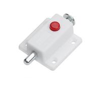 Catenacci for porte, chiavistelli, serrature for finestre, armadietti, armadietti scorrevoli, 2 pezzi(WHITE)