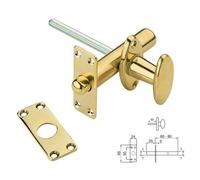 Catenaccio a cremagliera interno porta in ottone disponibile dorato o cromato
