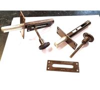 Catenaccio a Cremagliera Scorsoio per Porta Ottone Bronzato E 35/80 RIVADOSSI