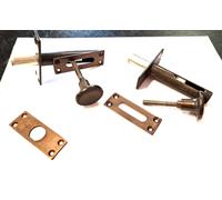 Catenaccio a Cremagliera Scorsoio per Porta Ottone Bronzato E 35/80 RIVADOSSI