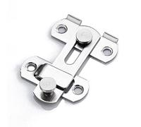 Catenaccio, chiavistello Cancello con chiavistello scorrevole da 180 gradi in acciaio inossidabile e chiusura multicolore for ante dell'armadio(S Silver)