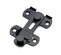 Catenaccio, chiavistello Cancello con chiavistello scorrevole da 180 gradi in acciaio inossidabile e chiusura multicolore for ante dell'armadio(S Black)