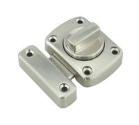 Catenaccio di sicurezza for porta in acciaio inossidabile, chiusura a scatto for porta, serratura for porta del bagno, WC, casa, con vite, 1 pezzo(Small)
