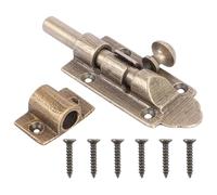 Catenaccio in Ottone Stile Cinese per Porta e Finestra in Legno | Robusto e Sicuro, Struttura Delicata, Include Viti di Montaggio, Aspetto Retrò Raffinato