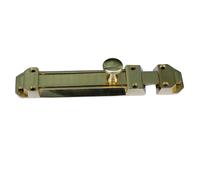 Catenaccio orizzontale in ottone lunghezza 15 cm finitura lucido lucchetto porta