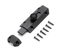 catenaccio per cancello, Chiavistello for porta scorrevole, chiavistello solido, serratura for in rame puro, fibbia, for, for camere da letto, fienili, recinzioni, a prova di bambino(Black)