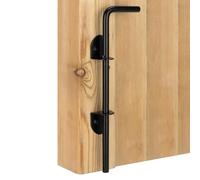 Catenaccio Per Cancello Per Staccionata In Legno | Cerniere In Metallo Da 30 Cm | Catenaccio A Terra Per Cancelli In Legno E Staccionate - Per Piscina, Rimorchio, Fattoria, Bambino, Barca e Giardino