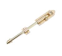 Catenaccio per porta, 1 chiavistello scorrevole antico - Serratura for porta in acciaio inossidabile resistente con finitura in nichel spazzolato for una maggiore sicurezza(15cm)