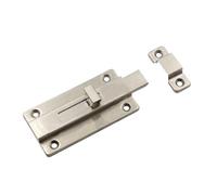 Catenaccio per porta scorrevole Bullone in acciaio inossidabile Chiavistello for porta for in legno Porta for armadio da bagno a doppia testa Spina for quadrata(3 inches)