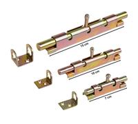 Catenaccio Per Porta Zincato Nero 7 10 15 Cm