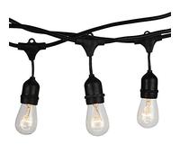 PORTALAMPADA 5MT CON 10 ATTACCHI E27 NERA IP65 SCHUKO VT-7135-LED3698 V-TAC