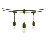 Catenaria da 10m con 10 Portalampada E27 Verde