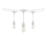 Catenaria da 5m con 5 Portalampada E27 Bianco