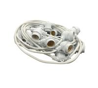 Catenaria LED E27 10m 15 Portalampada Bianca IP65 220V Prolungabile
