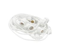 Catenaria LED E27 11m 14 Portalampade Bianca IP54 220V Prolungabile