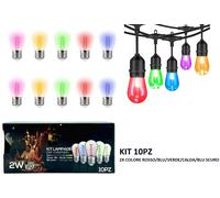 LAMPADINA LED FILAMENTO G45 6W BIANCO CALDO E27 IP20 VT-2366-LED212842 V-TAC