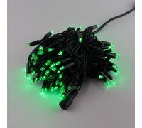 Catenaria Natalizia LED 11.6m IP65 Cavo VERDE Luce VERDE Colore Verde 515 - 520 °K