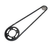 Catene Anteriore Set Pignone Posteriore Kit Pignone Adatto per Pit Bike e Mini Bike 50 70 90 110 125 Cc Include Piastra di Fissaggio e Viti Design della Curva 'ingranaggio Riduce L'attrito della