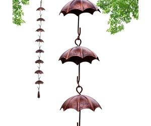 Catene antipioggia per esterni | Acchiappasogni decorativo | Catene per tubi e grondaie - Per i proprietari di case Architetti Giardino Ingresso Patio Paesaggio Architettura Fondamento Protezione