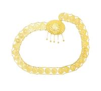 Catene da donna dorate per la vita della pancia gioielli alla moda con motivo ritratto re per sposa matrimonio e occasioni speciali, Misura unica, Metallo Metallo Esotico