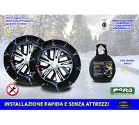 Catene da neve 175 75 16 R16 pollici 7 mm misure ruote auto cerchio set kit in