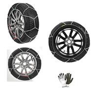 CATENE DA NEVE 205/55-19 SPESSORE CERCHIO 19" (21) COPPIA DI CATENA PER AUTO MAGLIA COMPATTA 9MM LAMPA PER PNEUMATICI GOMME RUOTE EMERGENZA STRADALE AUTOVETTURE OMOLOGATE TUV AUSTRIA