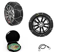 CATENE DA NEVE 245/40-20 SPESSORE CERCHIO 20" (22) COPPIA DI CATENA 9MM PER AUTO MAGLIA COMPATTA PER GOMME PNEUMATICI RUOTE EMERGENZA STRADALE AUTOVETTURE OMOLOGATE TUV AUSTRIA