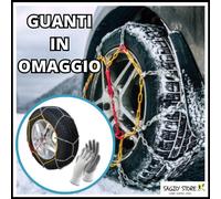 CATENE DA NEVE 9 MM 155/65R14 AUTO OMOLOGATE GRUPPO 30 CERTIFICATE PER GOMME