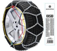 RICAMBYCAR Catene da Neve 9 mm Gruppo 80 - Omologate Italia EN 16662-1 - Montaggio rapido