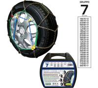 Catene da Neve a Rombo in Acciaio 9mm Grip Tech Misura 205/55-15 Gruppo 7 Cora