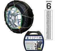 Catene da Neve a Rombo in Acciaio 9mm Grip Tech Misura 185/50-16 Gruppo 6 Cora