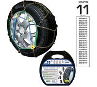 Catene da Neve a Rombo in Acciaio 9mm Grip Tech Misura 215/65-16 Gruppo 11 Cora