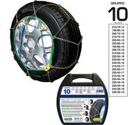 Catene da Neve a Rombo in Acciaio 9mm Grip Tech Misura 215/60-16 Gruppo 10 Cora